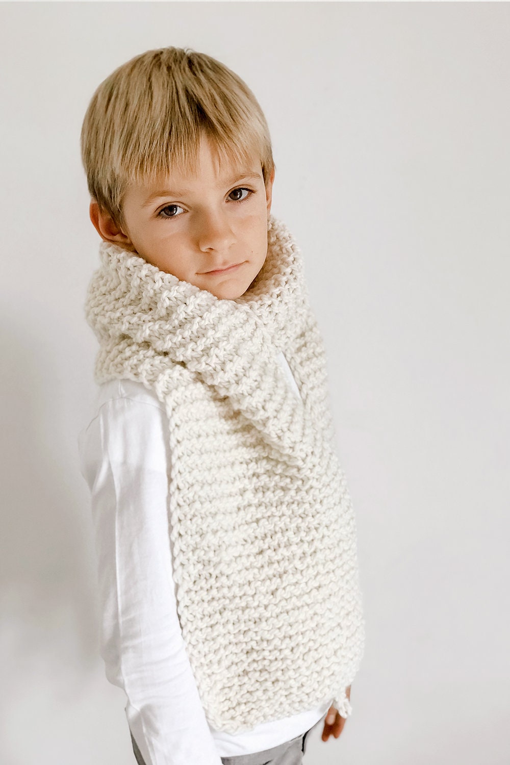 Knitting Pattern: Cozy Scarf for Child and Adult