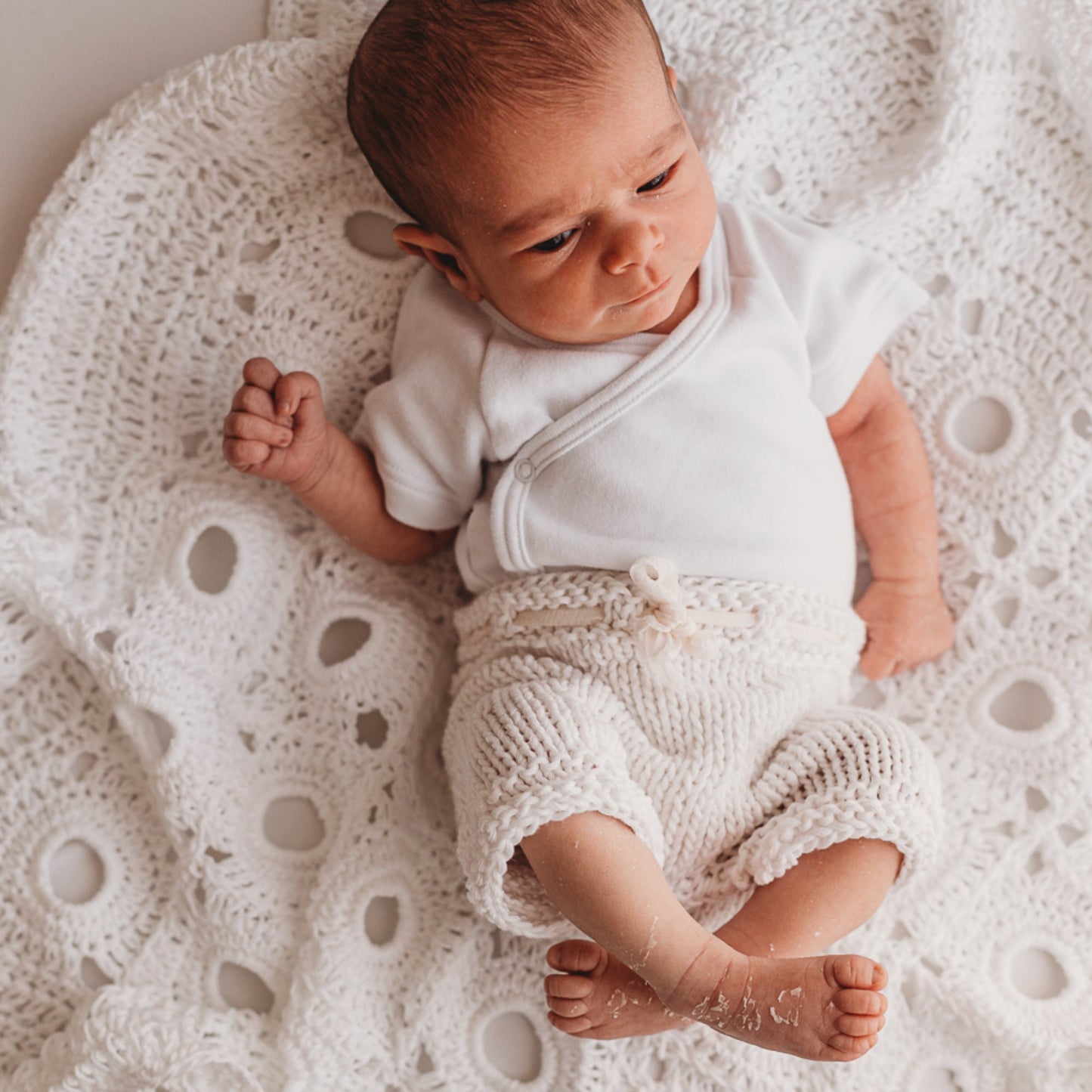 Crop Circles Baby Blanket for Bassinet