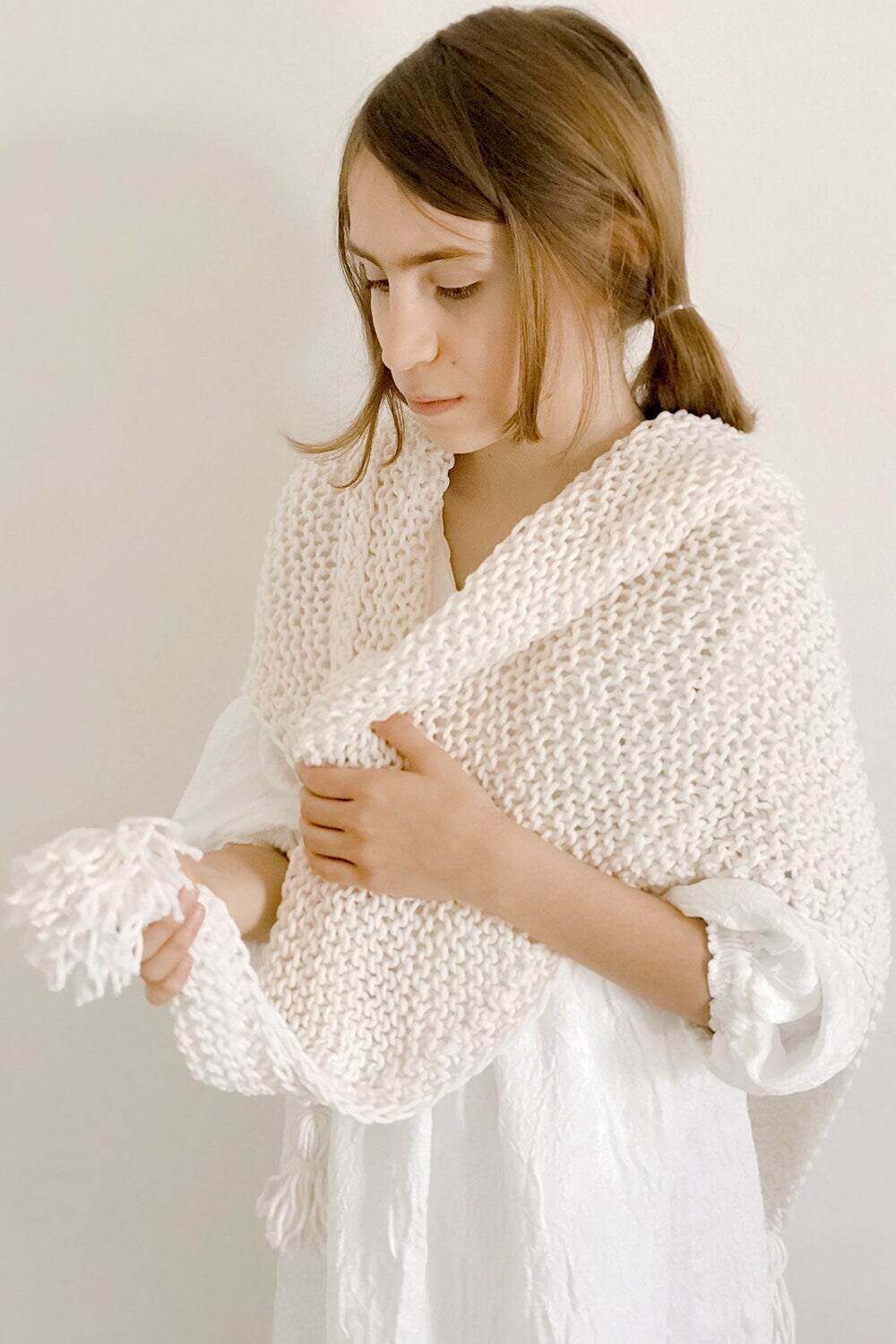 Child Shawl Knitting Pattern & Workbook