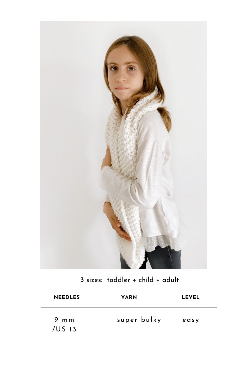 Easy Infinity Scarf Knitting Pattern