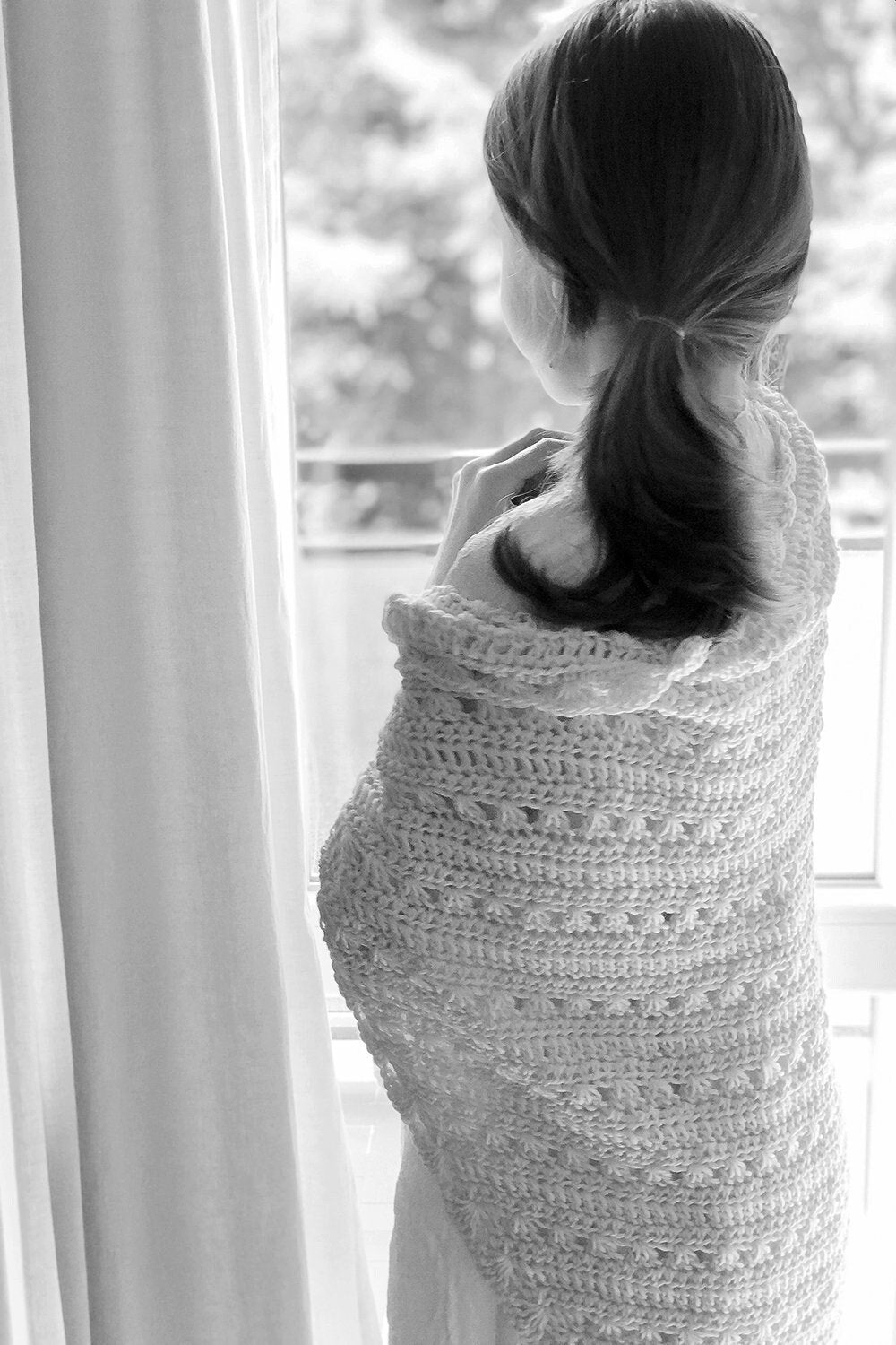 Triangle Shawl Savannah Crochet Pattern