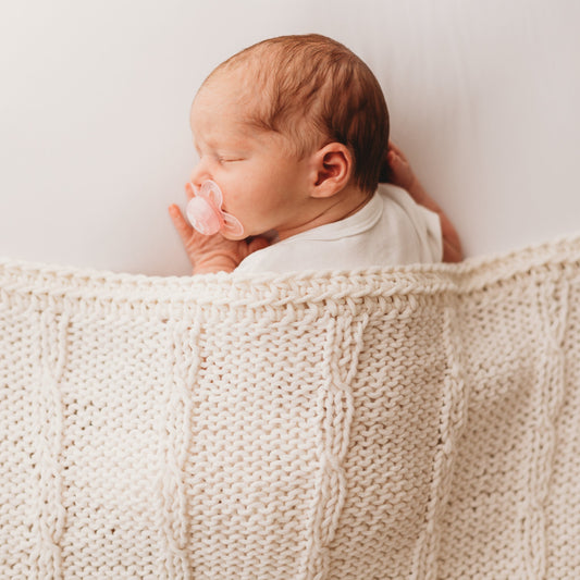 Knitting Pattern: Cables Baby Blanket Olivia