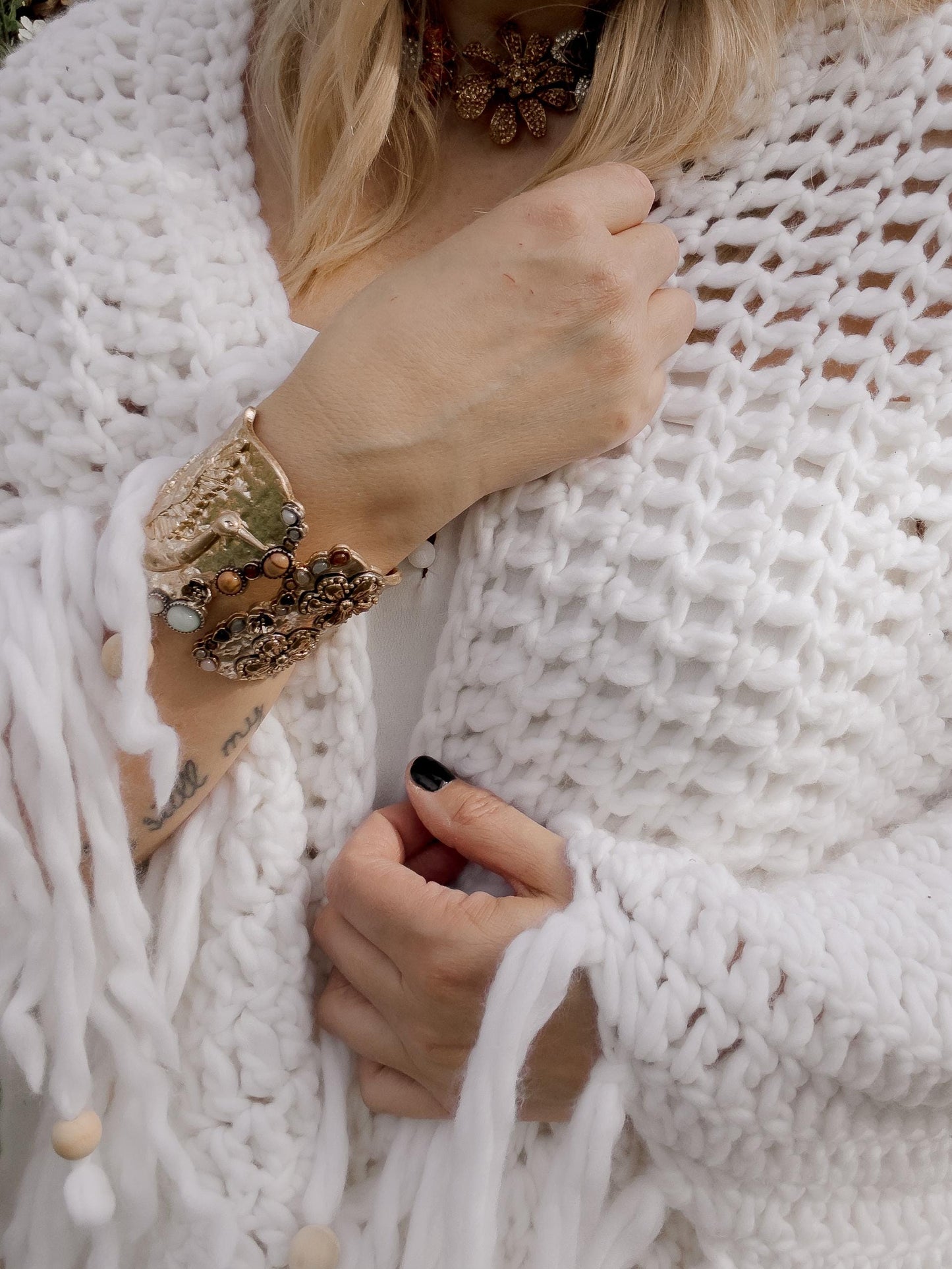 Chunky Triangle Shawl Crochet Pattern
