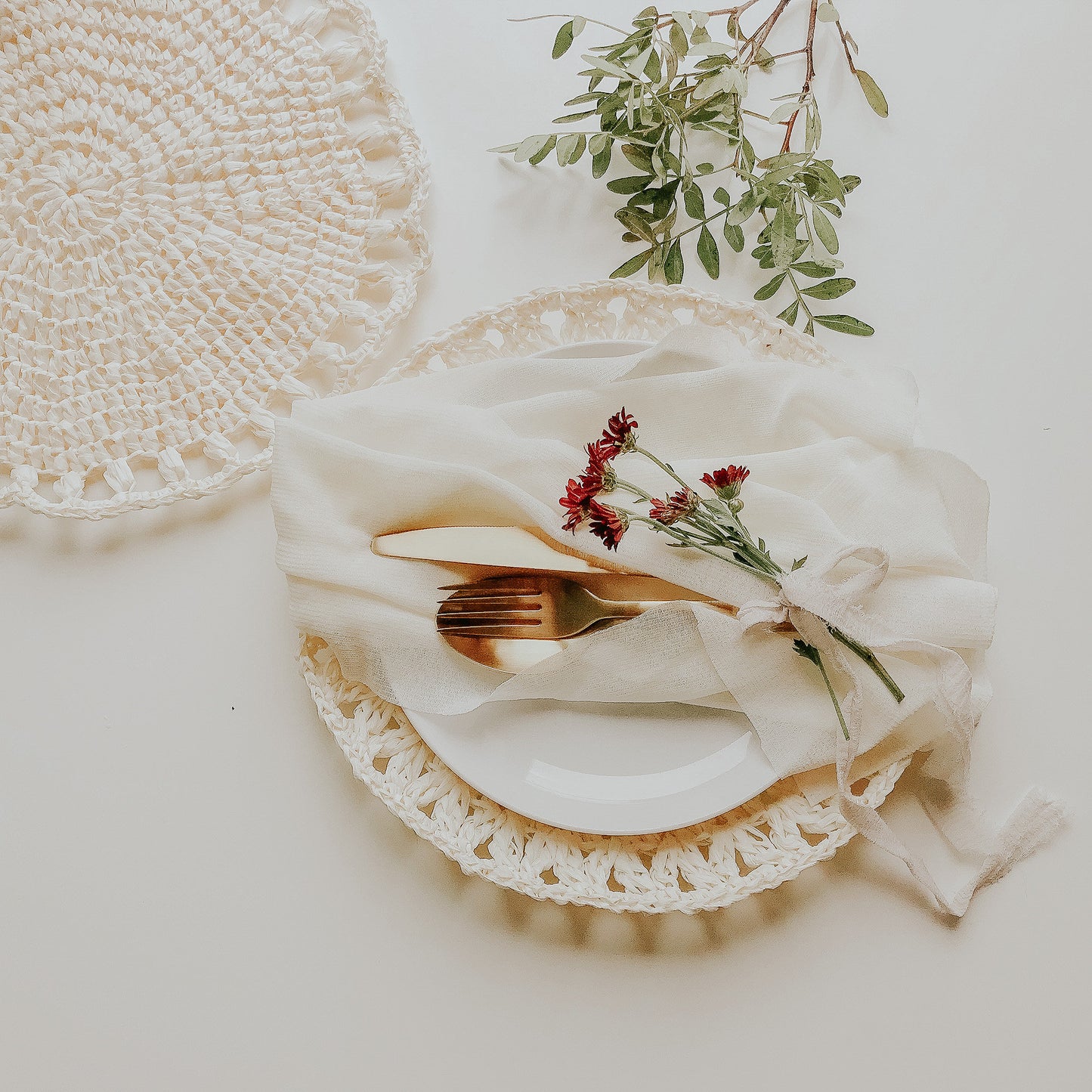 Crochet Pattern: Underplates in Raffia
