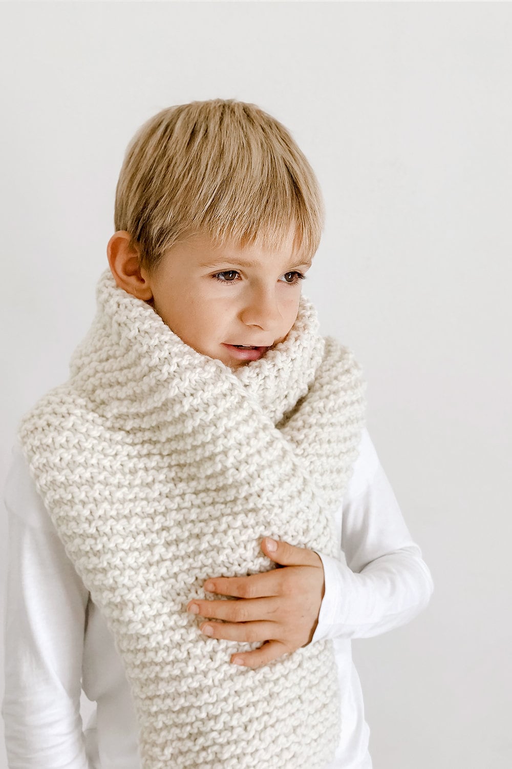 Knitting Pattern: Cozy Scarf for Child and Adult