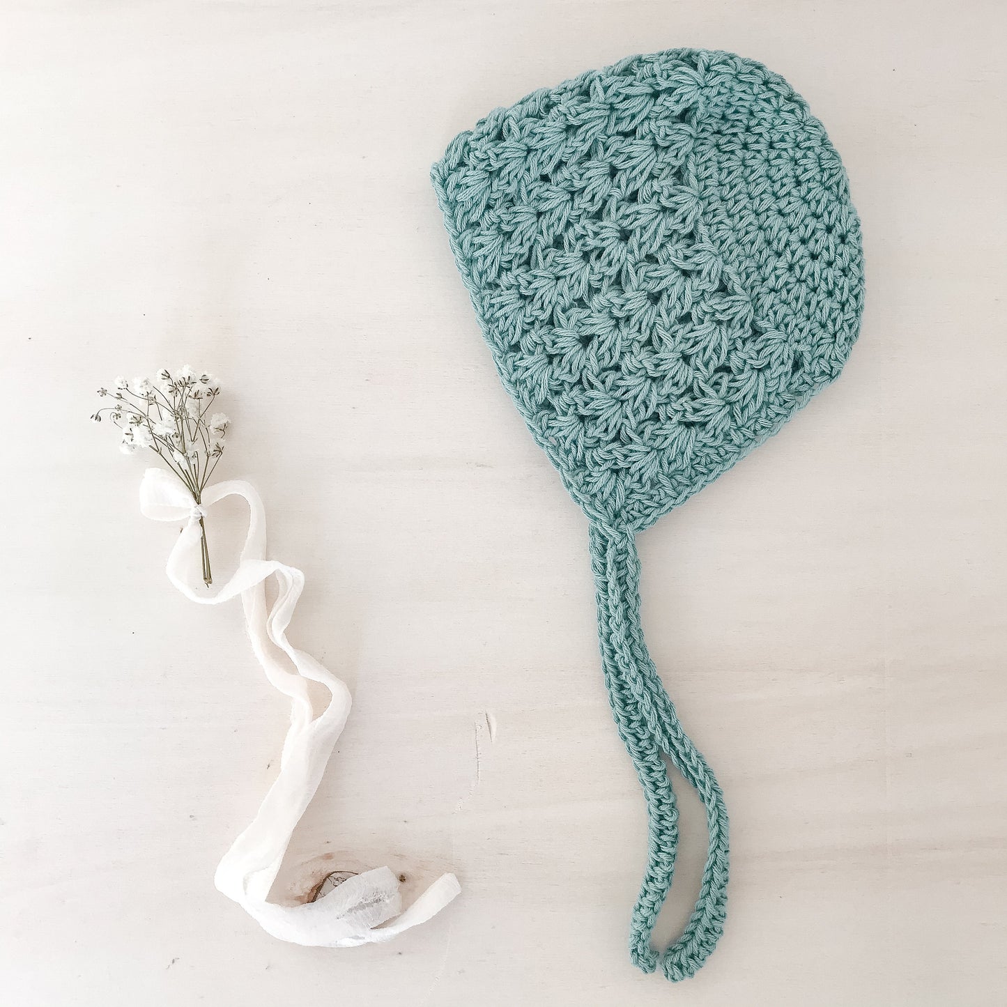Crochet Baby Bonnet Cloe Pattern
