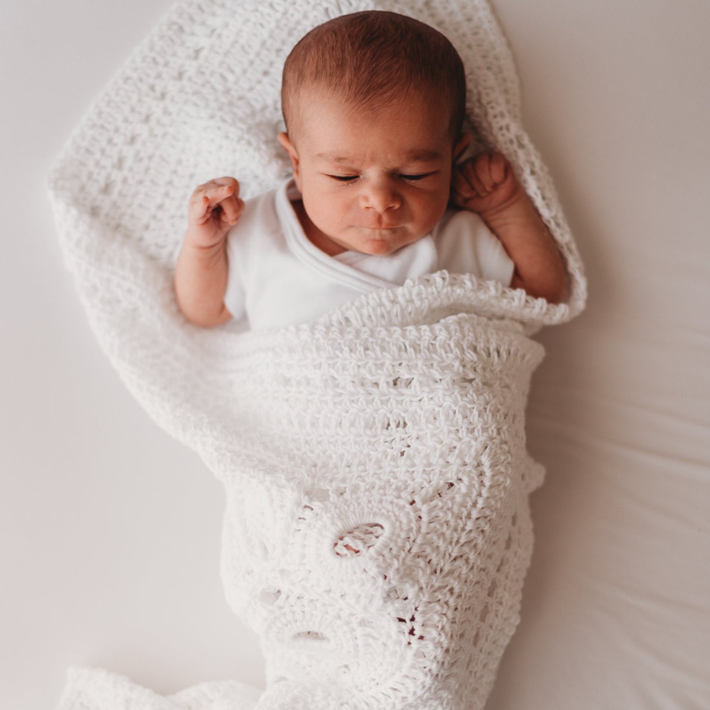 Crop Circles Baby Blanket for Bassinet