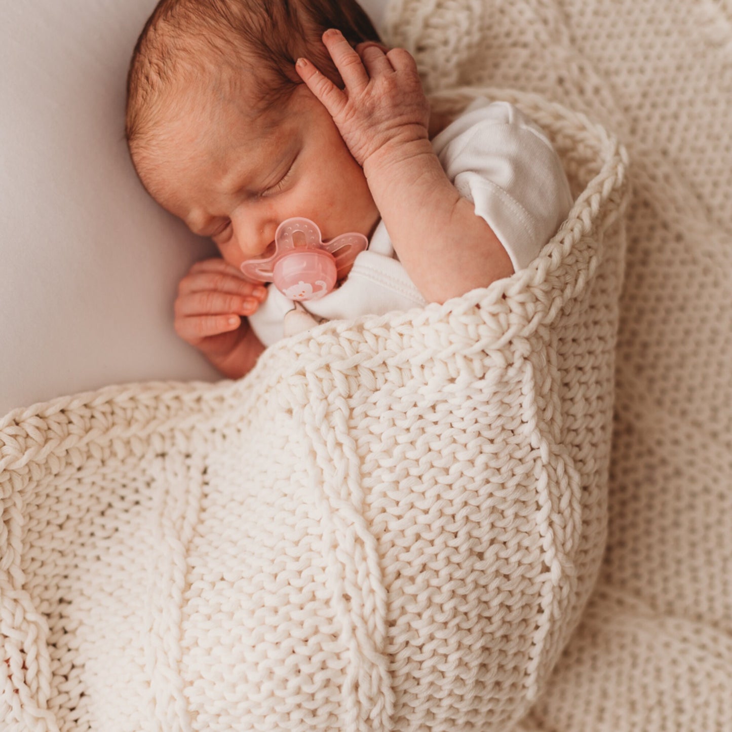 Knitting Pattern: Cables Baby Blanket Olivia