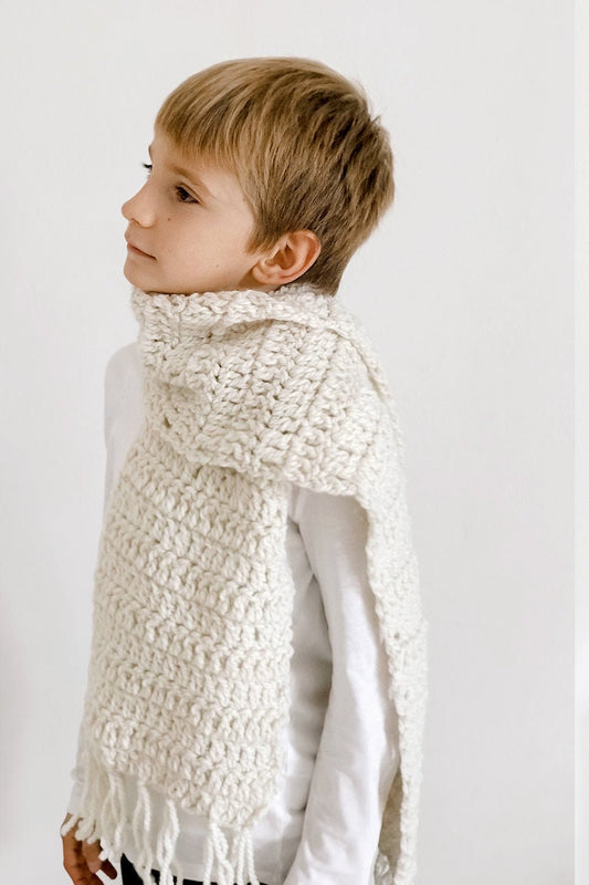 Crochet Pattern: Chunky Scarf with Fringes