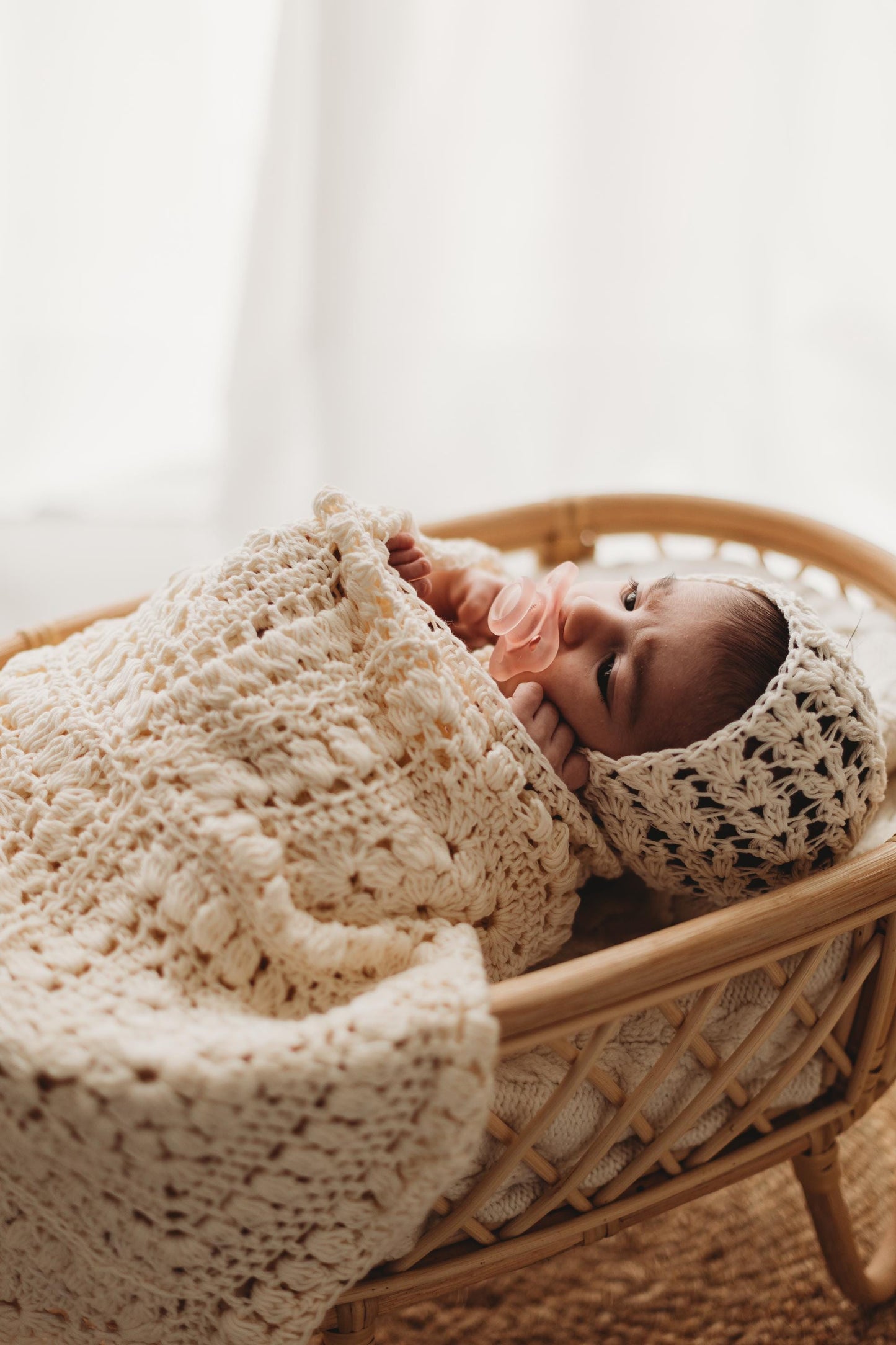 Baby Blanket and Hat Patterns Mia