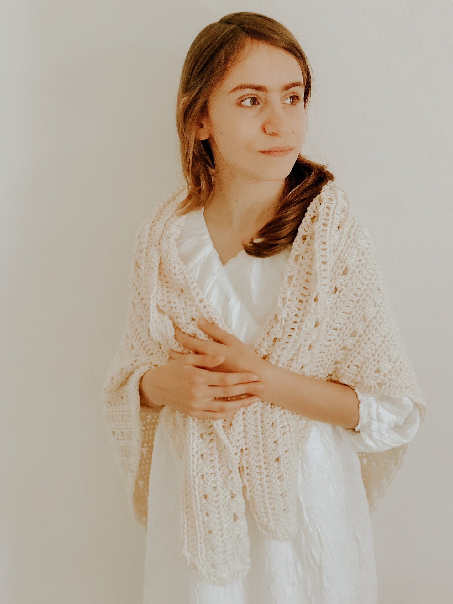 Triangle Shawl Savannah Crochet Pattern