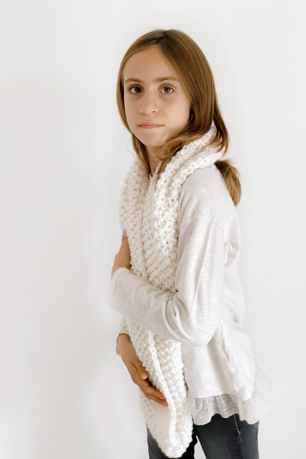 Chunky Knit Winter Scarf Pattern