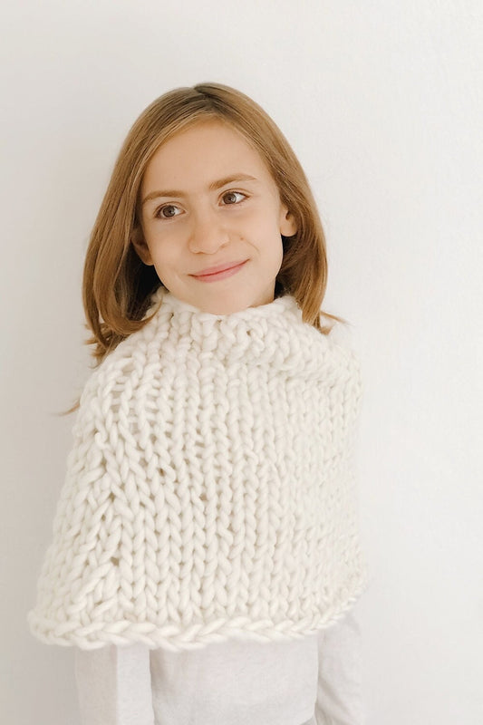 Chunky Knit Child Capelet Pattern
