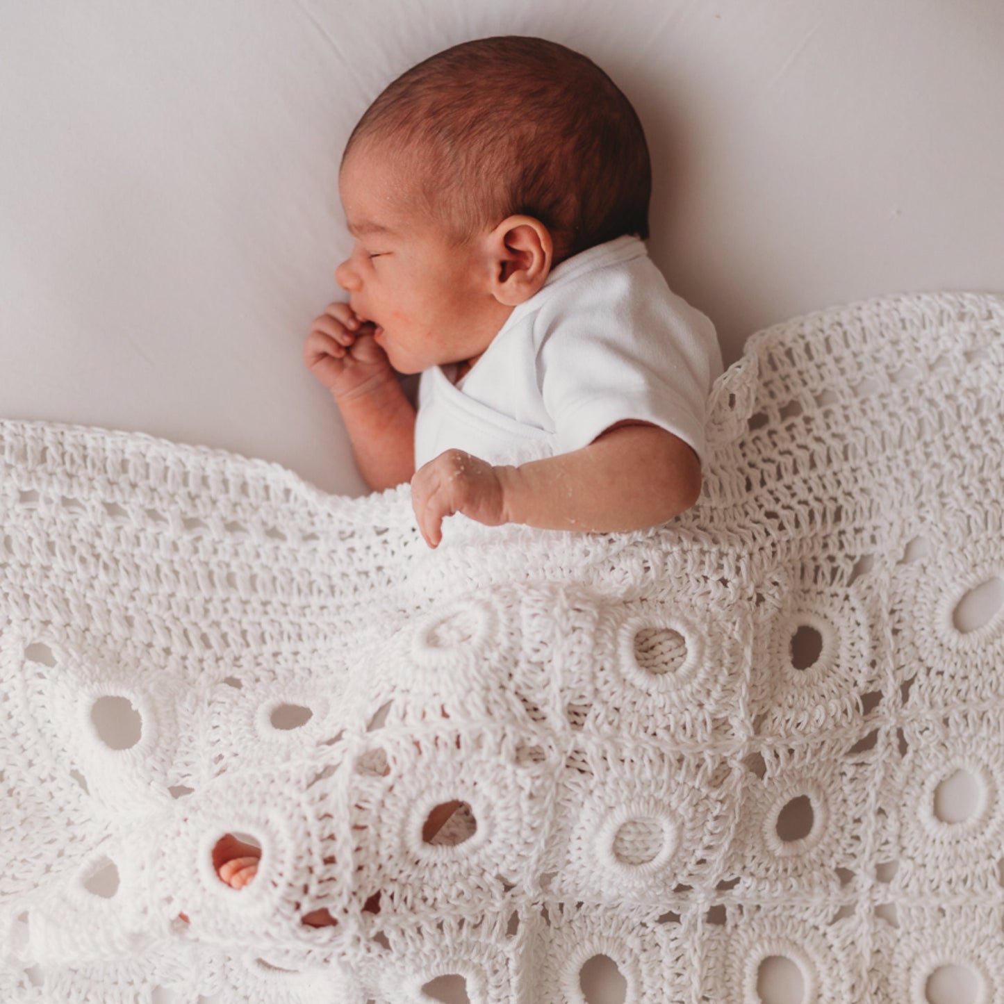 Crop Circles Baby Blanket for Bassinet