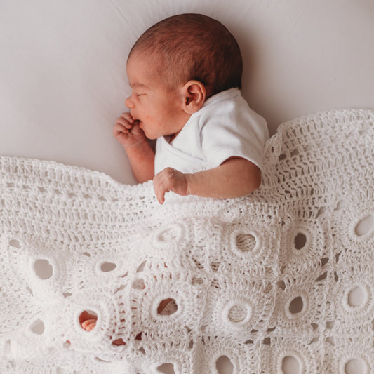 Crop Circles Baby Blanket for Bassinet