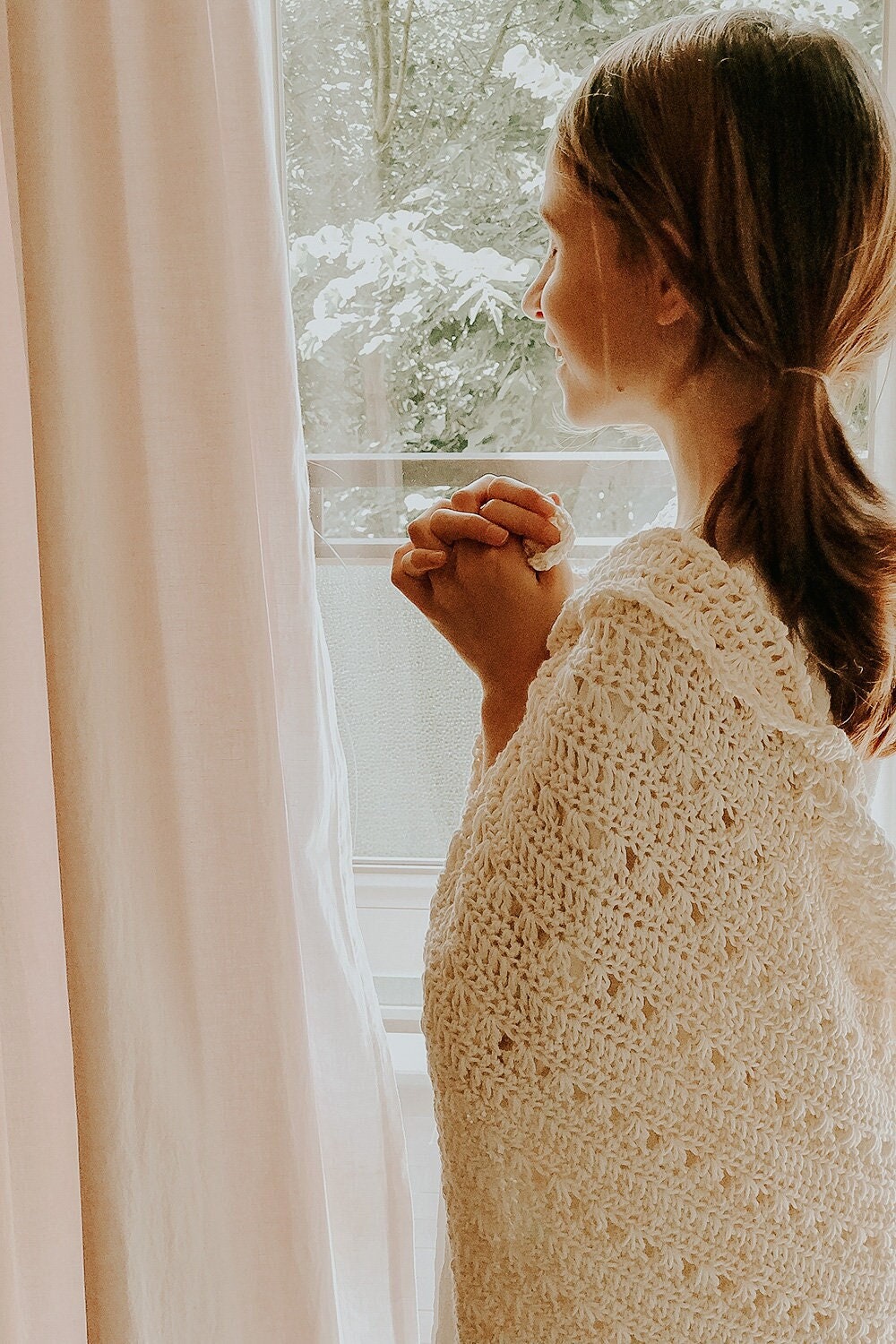 Triangle Shawl Savannah Crochet Pattern