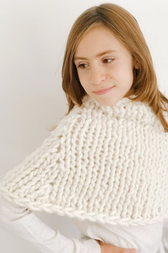 Chunky Cape Knitting Pattern