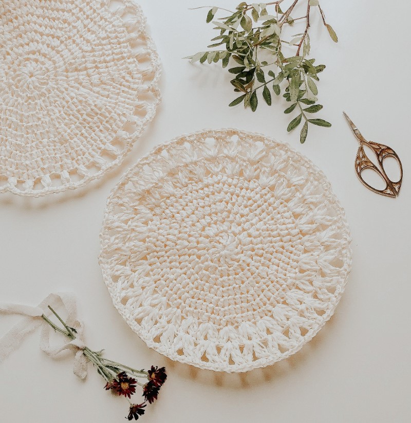 Raffia Underplates Crochet Pattern